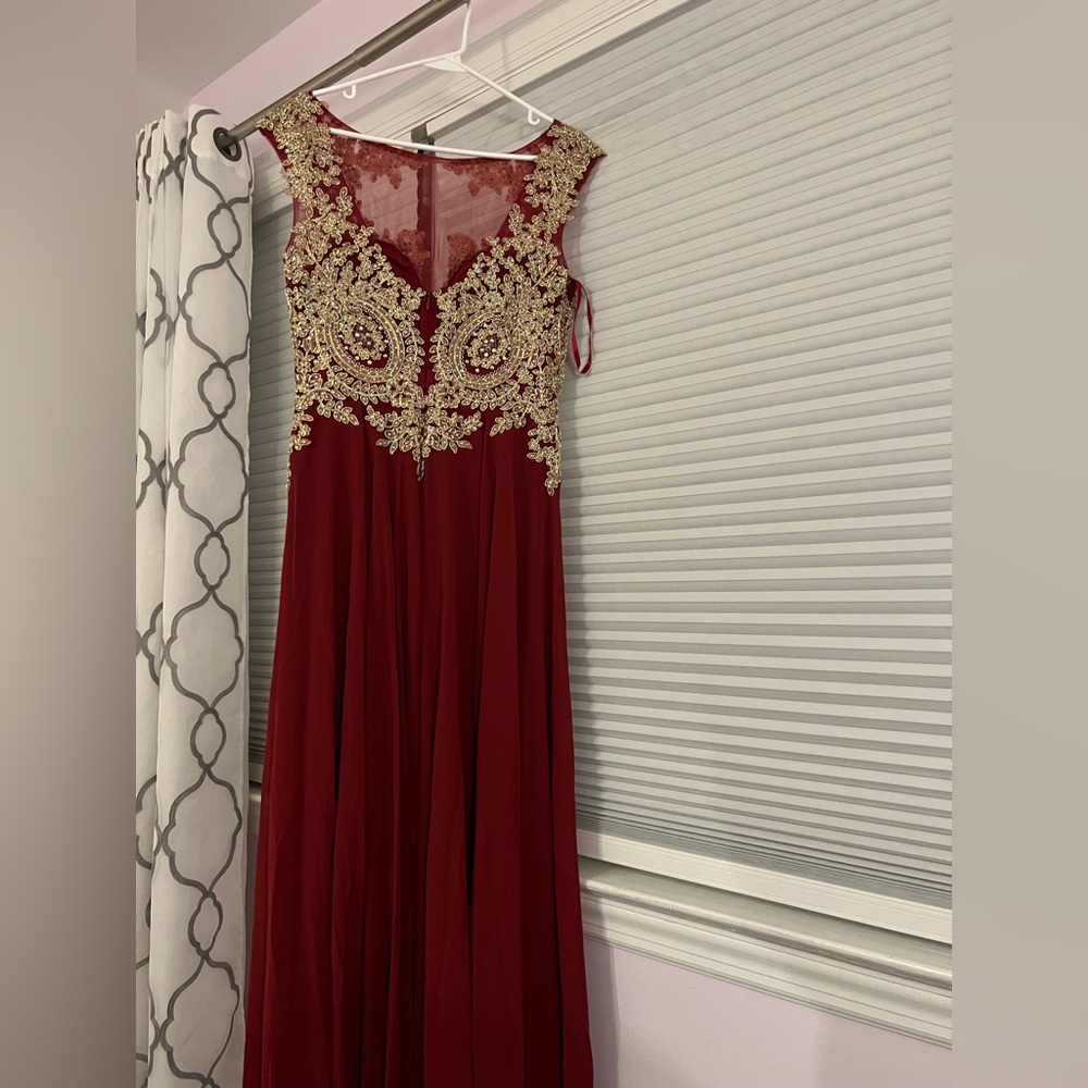 Long maxi prom dress